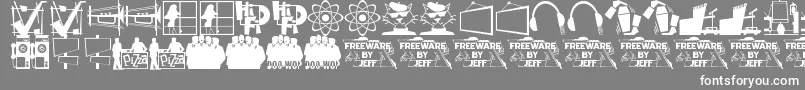 Nifty50sIcons1Jl Font – White Fonts on Gray Background