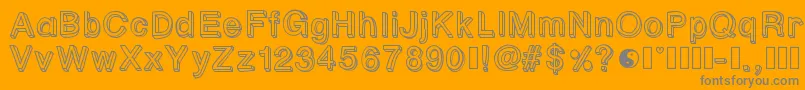 fuente Pastelblock1 – Fuentes Grises Sobre Fondo Naranja