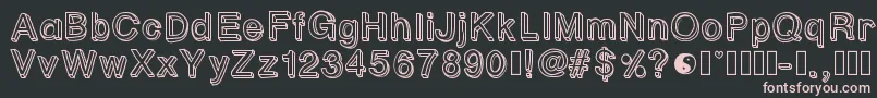 Pastelblock1 Font – Pink Fonts on Black Background