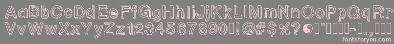 Pastelblock1 Font – Pink Fonts on Gray Background