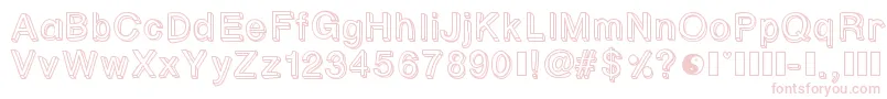 Pastelblock1 Font – Pink Fonts on White Background