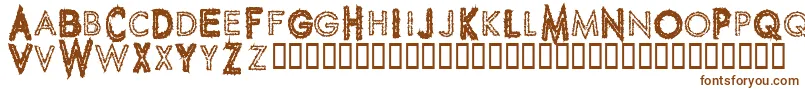 Шрифт SpikeCrumbGeiger – коричневые шрифты на белом фоне