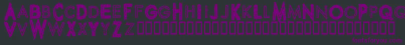 Шрифт SpikeCrumbGeiger – фиолетовые шрифты на чёрном фоне