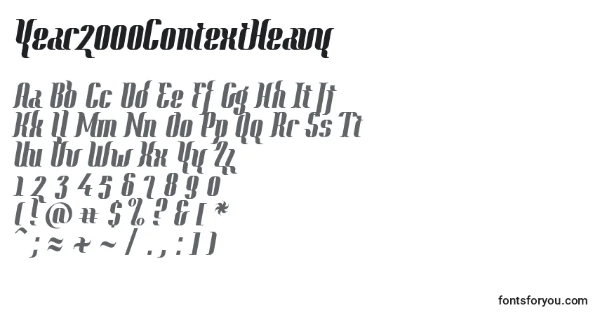 Year2000ContextHeavy Font – alphabet, numbers, special characters