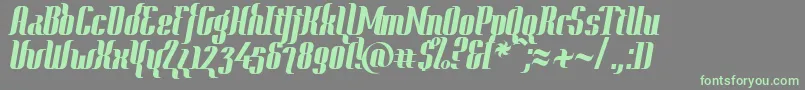 Year2000ContextHeavy Font – Green Fonts on Gray Background