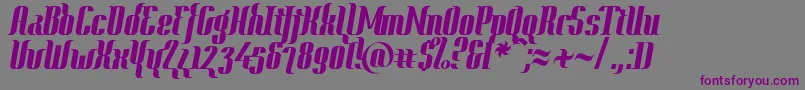 Year2000ContextHeavy Font – Purple Fonts on Gray Background