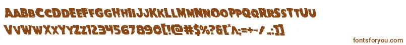 Goblincreekleft Font – Brown Fonts on White Background