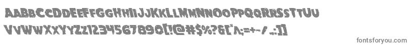 Шрифт Goblincreekleft – серые шрифты на белом фоне