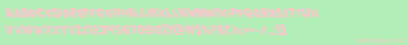 Goblincreekleft Font – Pink Fonts on Green Background