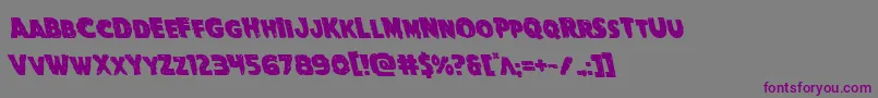 Goblincreekleft Font – Purple Fonts on Gray Background