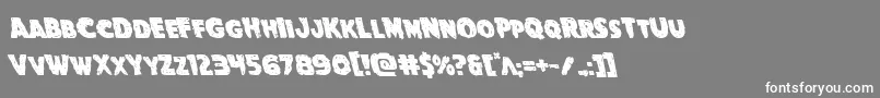 Goblincreekleft Font – White Fonts on Gray Background