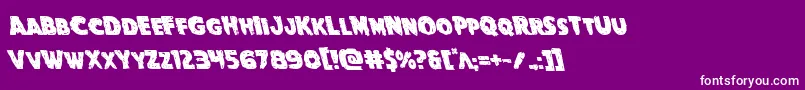 Goblincreekleft Font – White Fonts on Purple Background