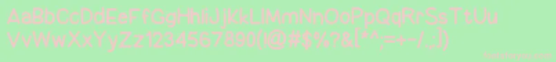 BeKindToTheEarth Font – Pink Fonts on Green Background