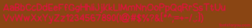 BeKindToTheEarth Font – Red Fonts on Brown Background