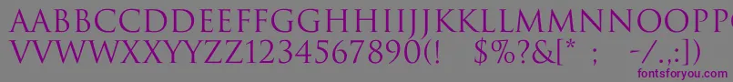 DwitanNormal Font – Purple Fonts on Gray Background