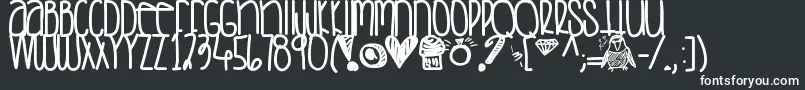 Saturdaylove Font – White Fonts on Black Background
