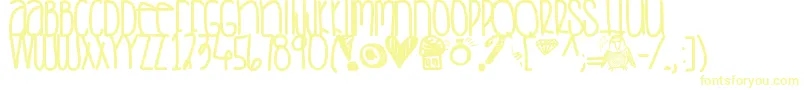 Saturdaylove-Schriftart – Gelbe Schriften
