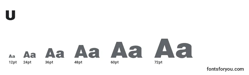 Ultrablack Font Sizes