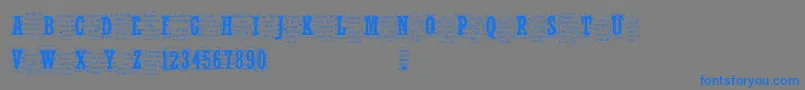 Cfnelsonoldnewspaper Font – Blue Fonts on Gray Background