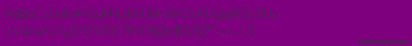 Asenine Font – Black Fonts on Purple Background