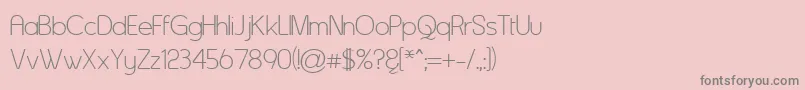 Asenine Font – Gray Fonts on Pink Background