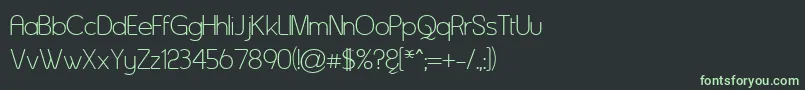 Asenine Font – Green Fonts on Black Background