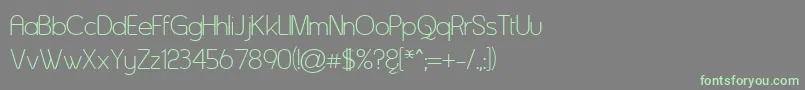 Asenine Font – Green Fonts on Gray Background