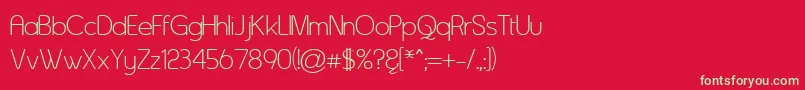 Asenine Font – Green Fonts on Red Background