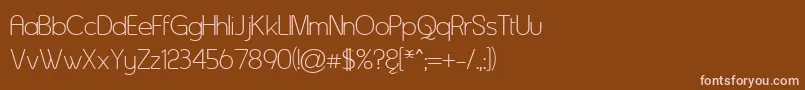 Asenine Font – Pink Fonts on Brown Background