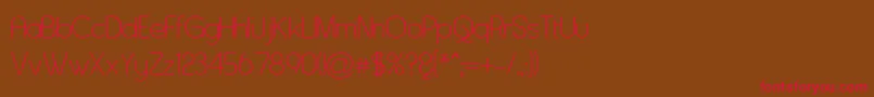 Asenine Font – Red Fonts on Brown Background