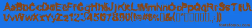 More about Conformy Font Conformy Font – Brown Fonts on Blue Background