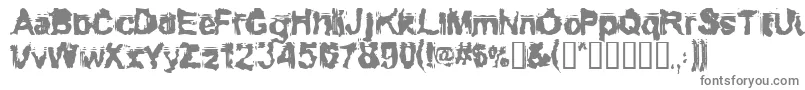 フォントConformy – 白い背景に灰色の文字