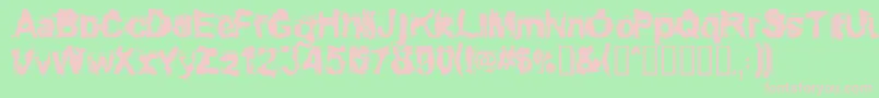 Шрифт Conformy – розовые шрифты на зелёном фоне