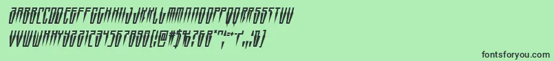 Swordtoothcondital Font – Black Fonts on Green Background