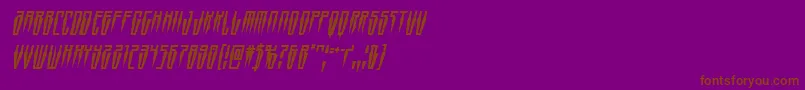 Swordtoothcondital Font – Brown Fonts on Purple Background