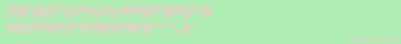 Swordtoothcondital Font – Pink Fonts on Green Background