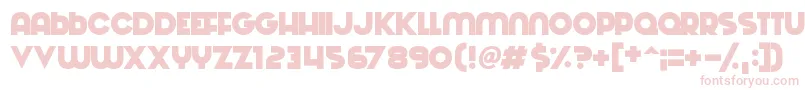 Machinations Font – Pink Fonts on White Background