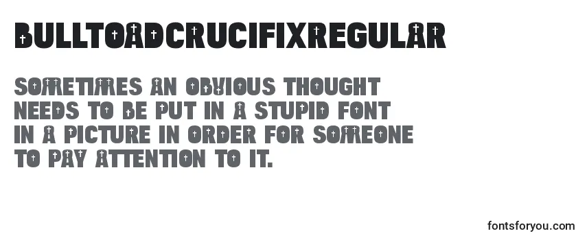 BulltoadcrucifixRegular Font