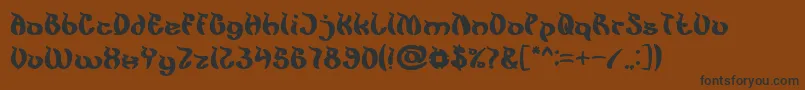 KingCobra Font – Black Fonts on Brown Background