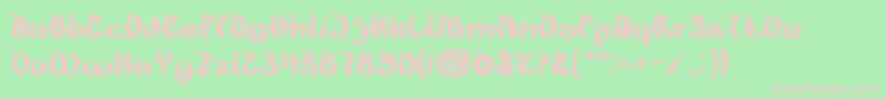 KingCobra Font – Pink Fonts on Green Background