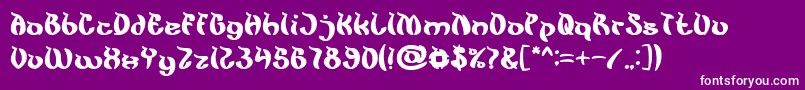 KingCobra Font – White Fonts on Purple Background