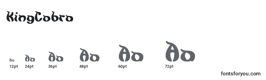 KingCobra Font Sizes