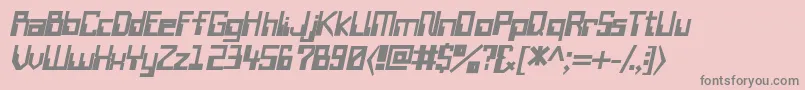 WiretransfersskBolditalic Font – Gray Fonts on Pink Background