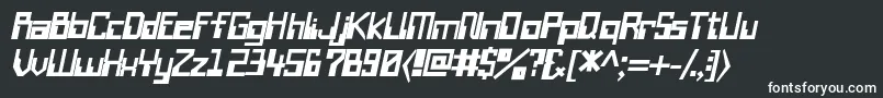 Шрифт WiretransfersskBolditalic – белые шрифты