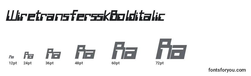 WiretransfersskBolditalic Font Sizes