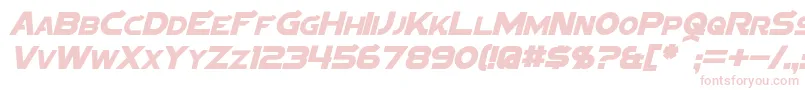 SigmaFiveItalic Font – Pink Fonts on White Background