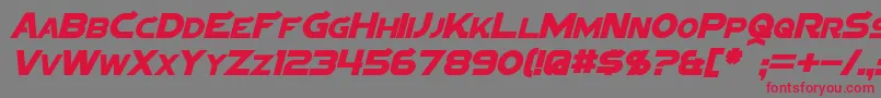 fuente SigmaFiveItalic – Fuentes Rojas Sobre Fondo Gris