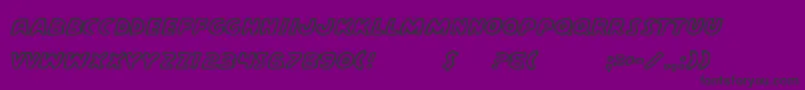 CasperComics Font – Black Fonts on Purple Background