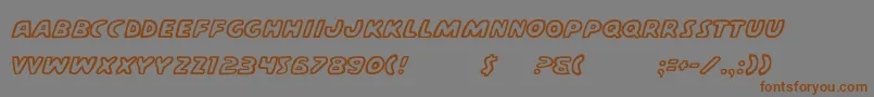 CasperComics Font – Brown Fonts on Gray Background