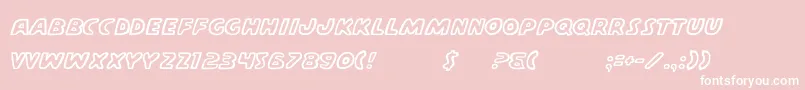CasperComics Font – White Fonts on Pink Background